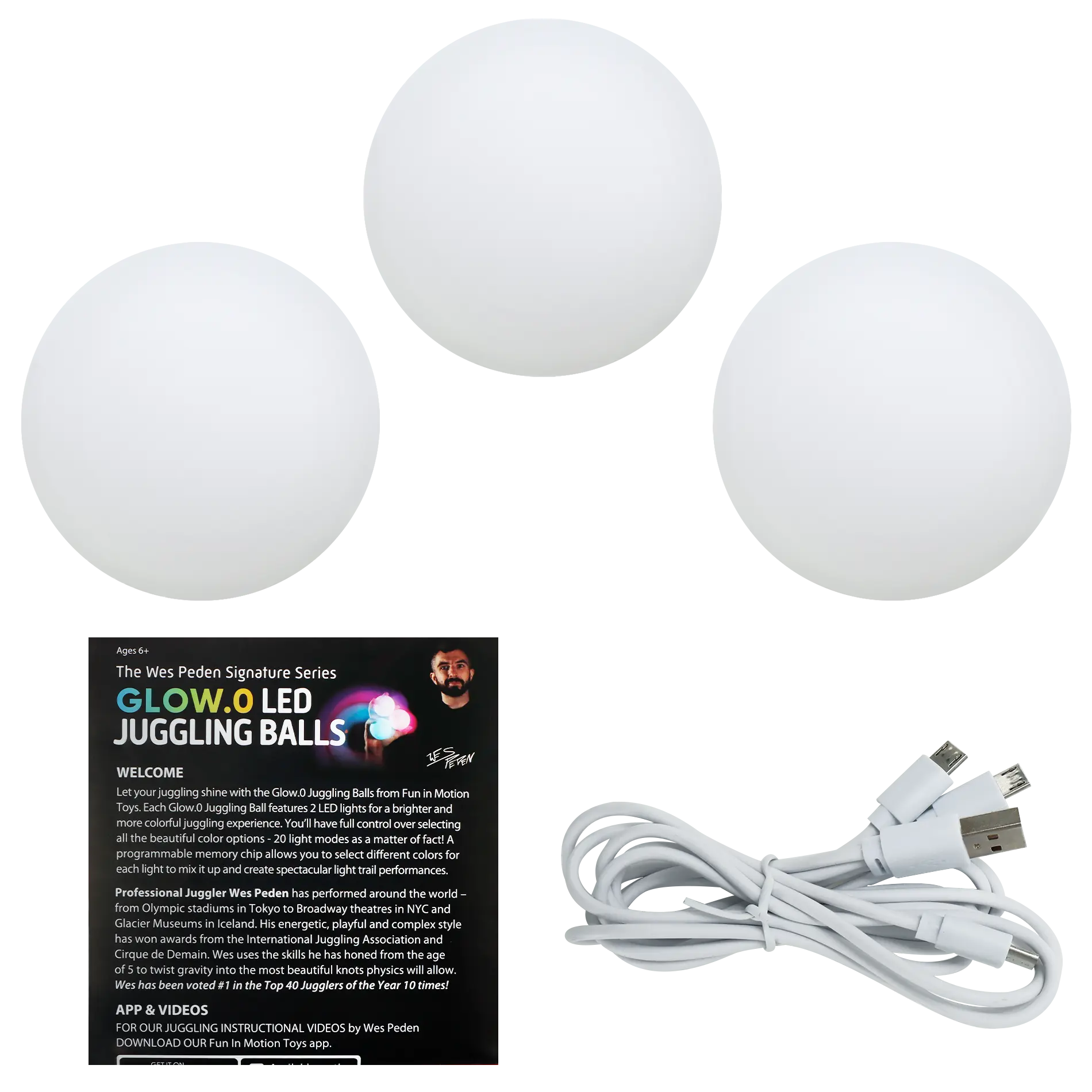 Wes Peden Glow.0 Juggling Balls P1