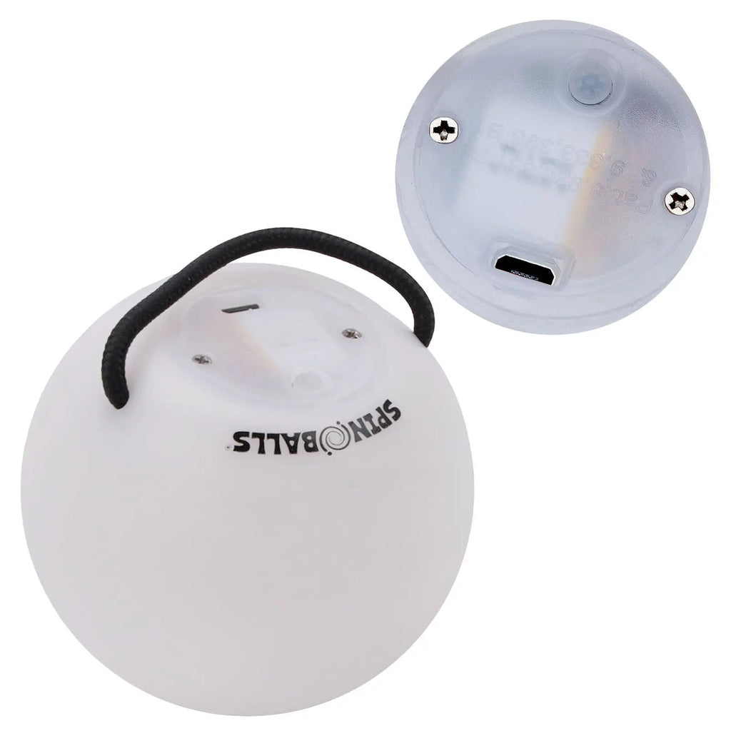 Spinballs Glow. 0 LED Rechargeable Poi Set B8