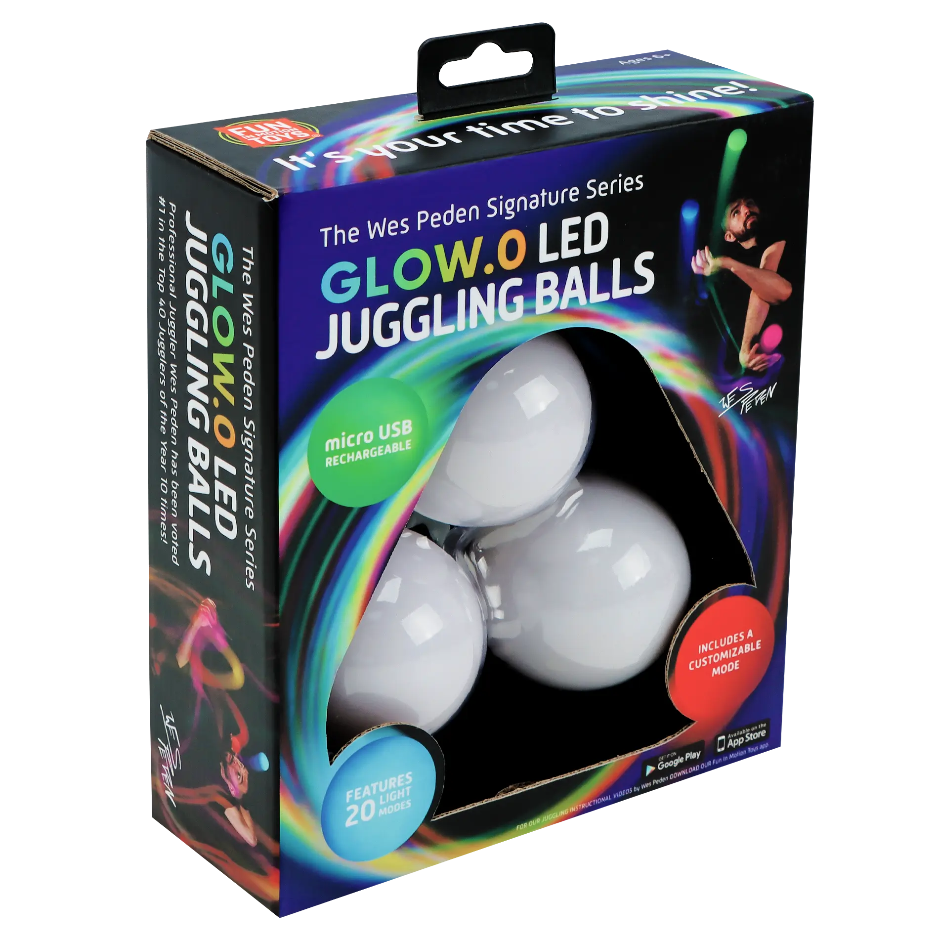 Wes Peden Glow.0 Juggling Balls F5
