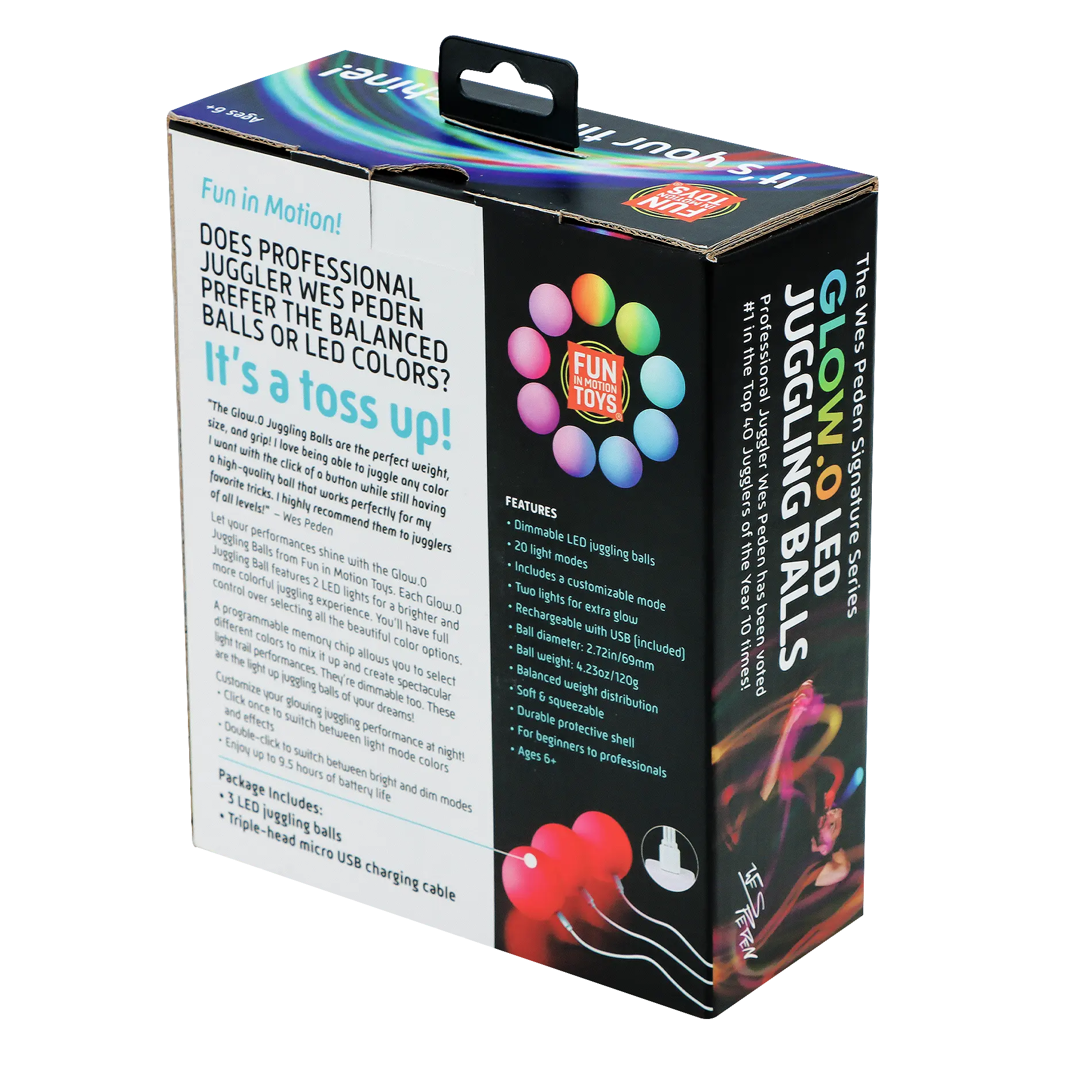 Wes Peden Glow.0 Juggling Balls P1